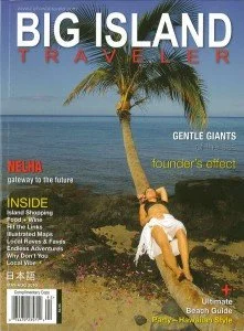 Cover of Big Island Traveler magazine.