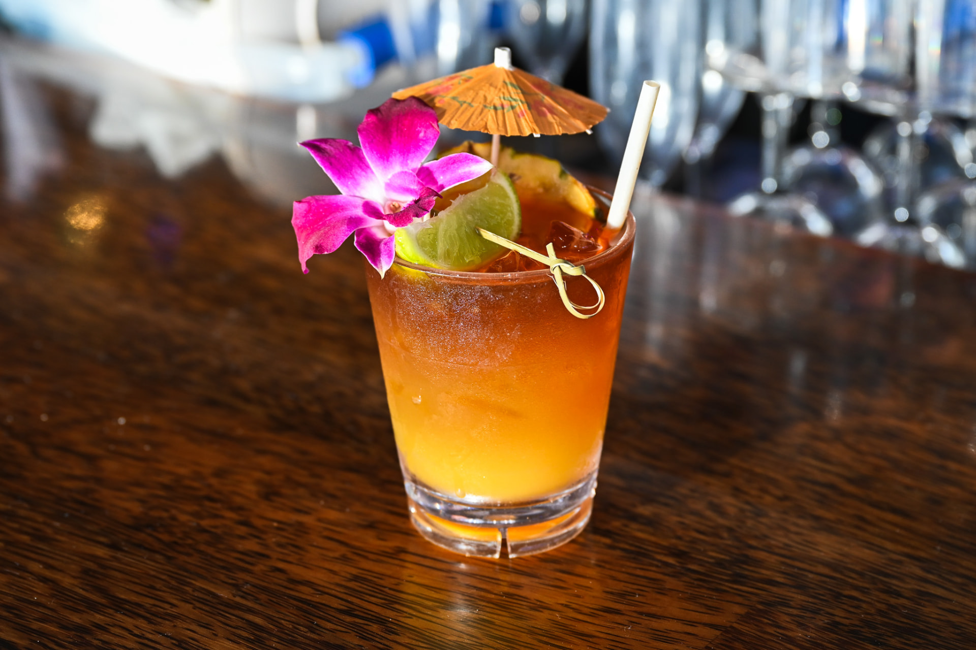 Mai tai on the bar top