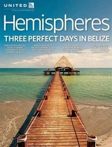 Cover of Hemispheres magazine, United Airlines’ in-flight magazine.